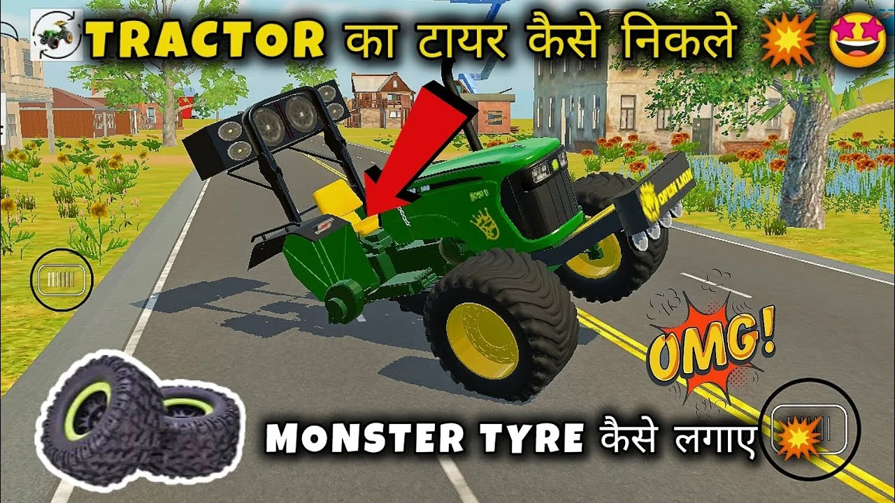 Monster Tyre Gameplay in Indian Vehicle Simulator 3D